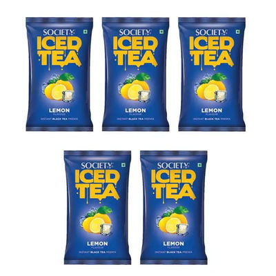 Society Iced Tea Premix Lemon Black Pouch (500gm - 5 * 100gm)