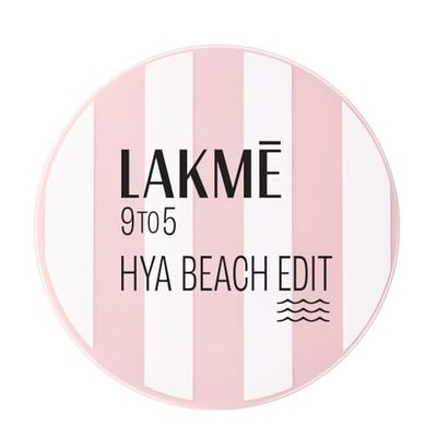 Lakme 9to5 Hya Matte, Beach Edit Cushion Foundation, C 300-Cool Cinnamon, Matte Finish, Buildable Coverage, SPF 40, 12 gm