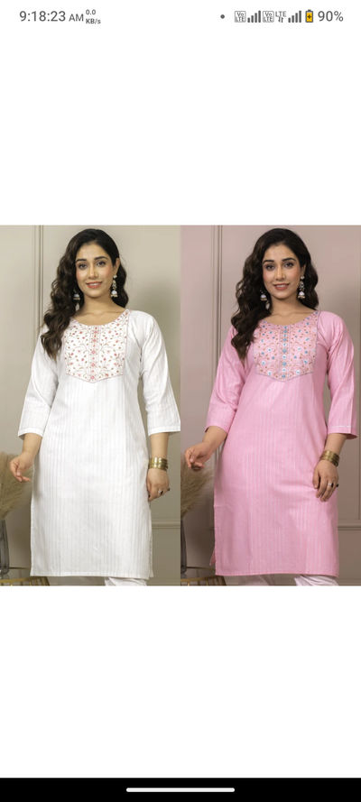 Women Embroidered Kurta pack of 2 @162