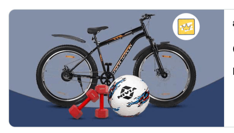 Amazon Sports: GET FLAT ₹100 BACK Min order: ₹350