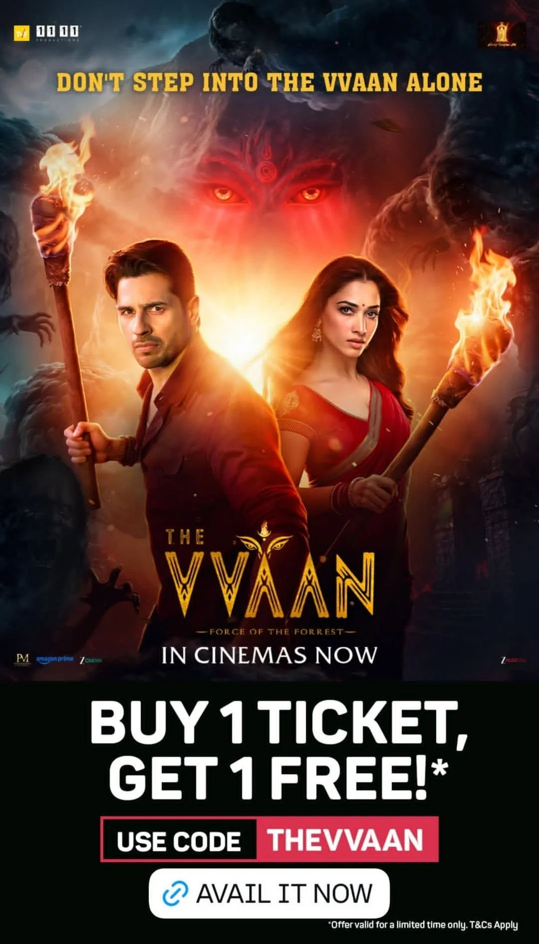 The Vvaan Movie BOGO Offer on BookMyShow