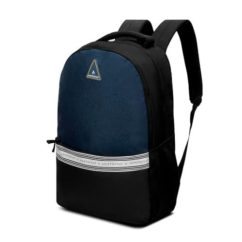 Aristocrat Blake 18L Laptop Backpack (Upto 15.6"),2 Compartments,Blue-Black