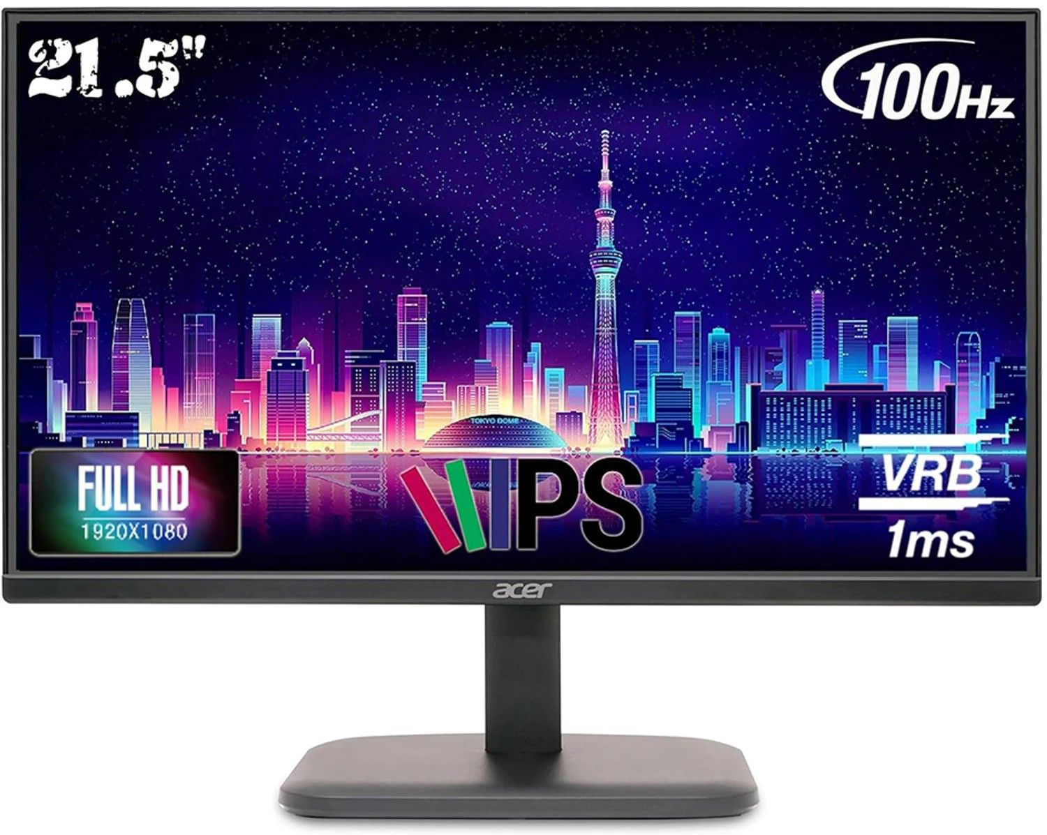 Acer EK Series 54.61 cm (22 inch) Full HD LED Backlit IPS Panel w...more