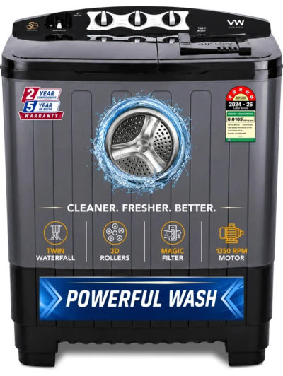 VW 8Kg Semi Automatic Top Load Washing Machine