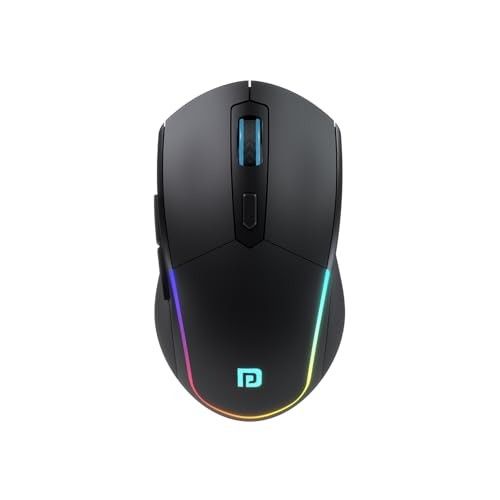Portronics Toad One Bluetooth Mouse with 2.4 GHz & BT 5.3 Dual Wireless, Ergonomic Design for Laptop, Smartphone, Tablet (Black)