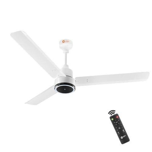 Orient Electric 1200 mm Zeno BLDC | BLDC energy saving ceiling fan with Remote |BEE 5-star rated | White, pack of 1