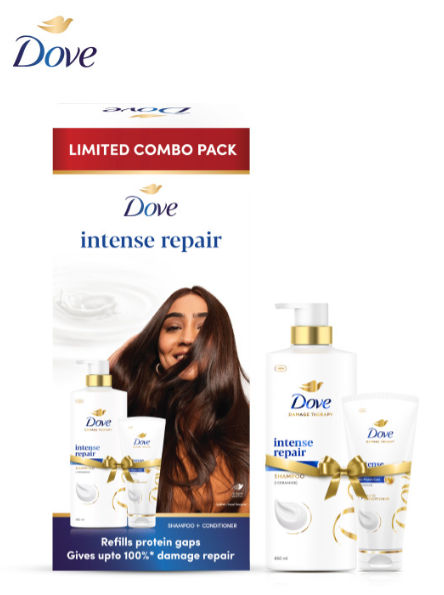 Flat 68% Off on Dove Intense Repair Combo