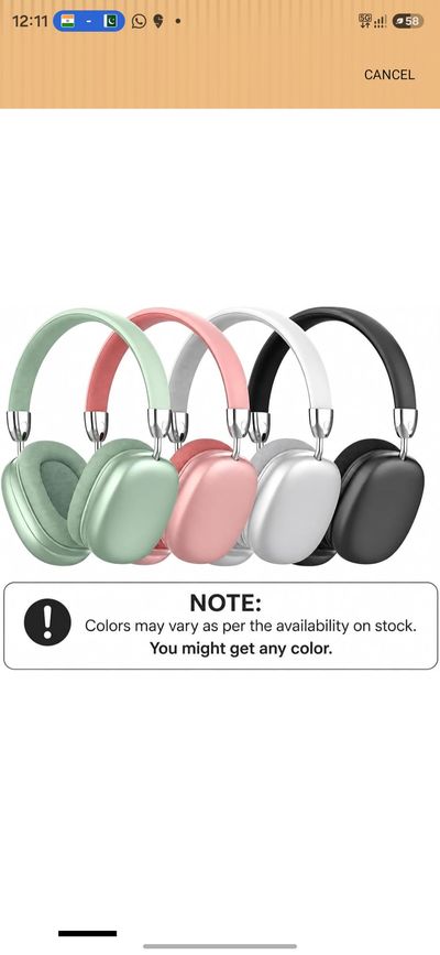 P9 Wireless Bluetooth Over-Ear Headphones with Mic | Deep Bass | Noise Reduction | Foldable Design | 10-12H Battery | Compatible with Android, iOS, Laptop