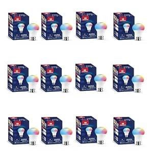Havells Glamax 12W B22 WiFi LED Smart Bulb (16M Colours) (Pack of 12)