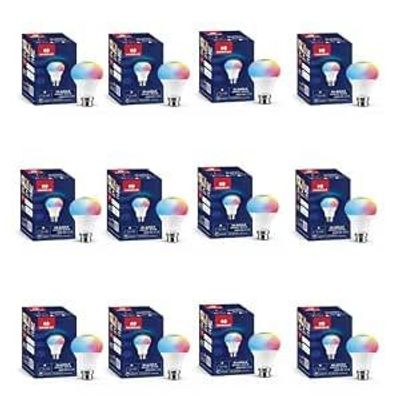 Havells Glamax 12W B22 WiFi LED Smart Bulb (16M Colours) (Pack of 12)