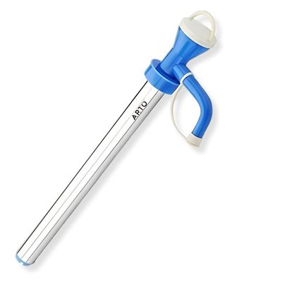 Arto Manual Hand Pump for Oil, Fuel and Other fluids for Kitchen, Garage, Useful for 15 litres Tin Cans, Bottle Fuel Transfer, Oil Dispenser Pump (Stainless Steel)