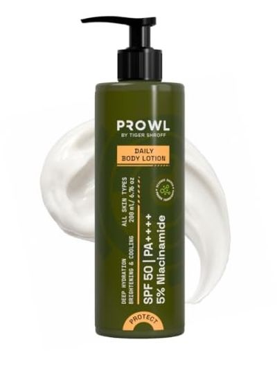 PROWL by Tiger Shroff Men Body Lotion SPF 50 PA++++ with 5% Niacinamide [50% Coupon]