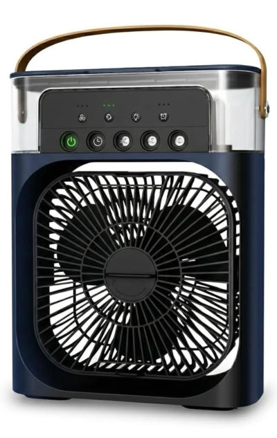 Portable Mini Air Cooler Fan with Water Spray, USB Rechargeable Personal Cooling Fan for Home, Office, Bedroom & Desk