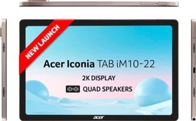 Acer Iconia Tab 6 GB RAM 128 GB ROM 10.36 inch with Wi-Fi+4G MediaTek Helio G99 Tablet (Gold)
