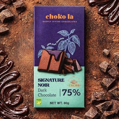 [Amazon Now] Chokola Signature Noir 75% Dark Chocolate Bar