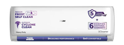 [Lowest] Haier 2026 Model 2 Ton 3 Star Split Twin Inverter AC White (HSI24VP-W3NB-I) Saver Deal