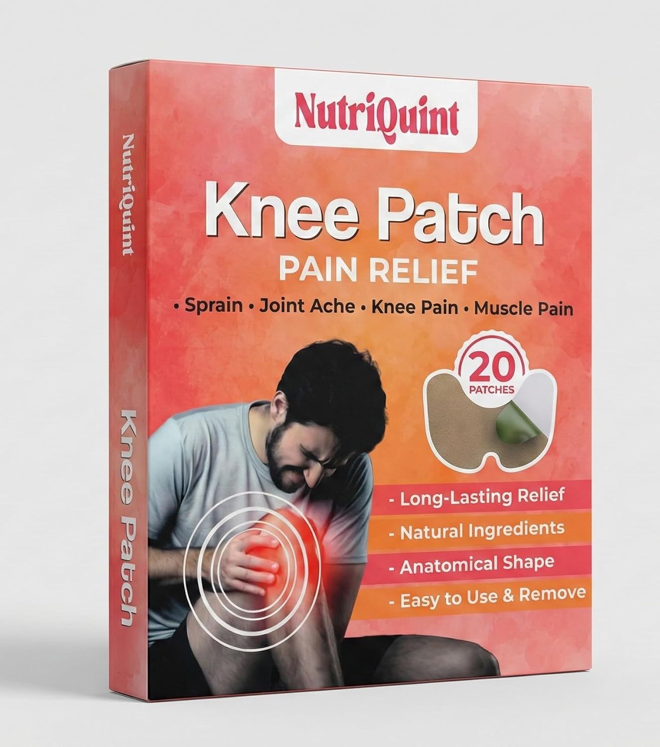 Amazon Sample. @Rs 99 | 20 Unit Knee Pain Relief Patch for Daily Knee Support