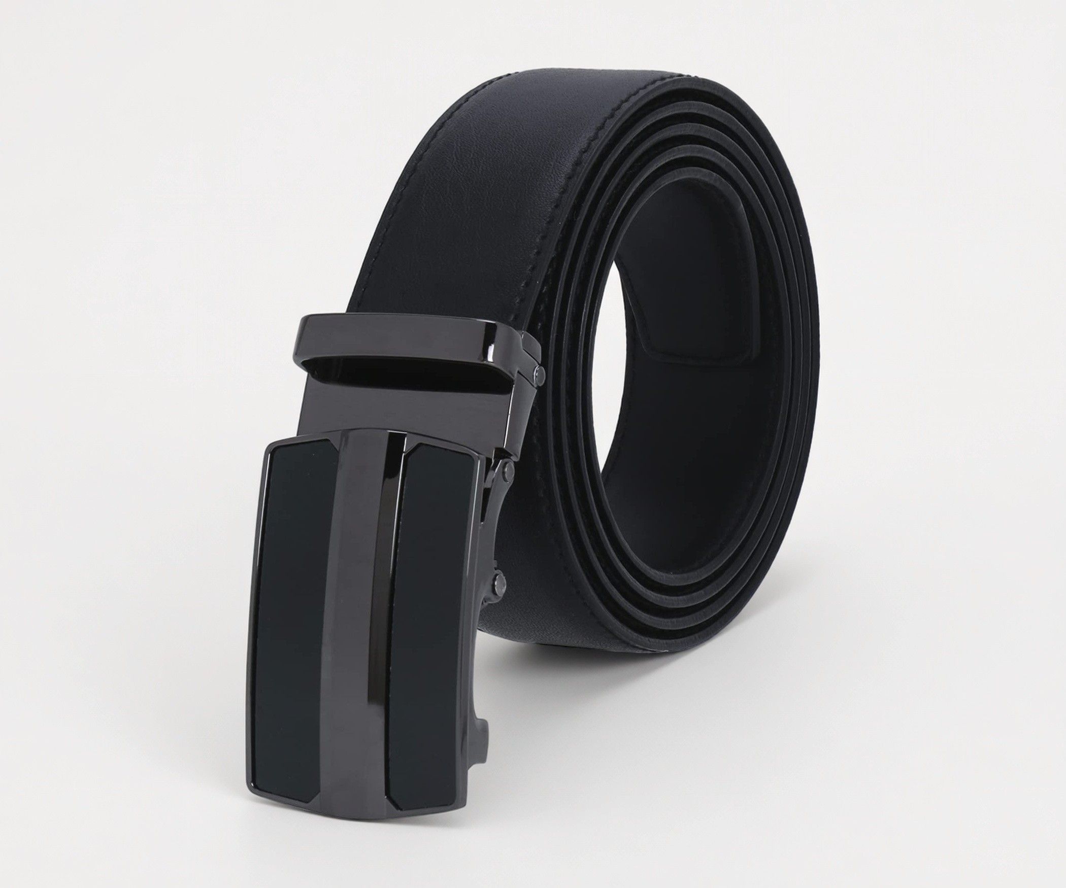 Labnoft Men's Auto Lock Vegan Leather Belt