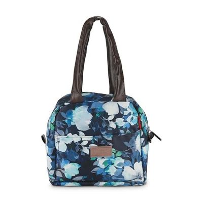 MILTON Floral Lunch Bag I Design Tiffin Bag for Office for Men, Women I Eco Friendly, Spacious, Durable I 2.5 L I Blue