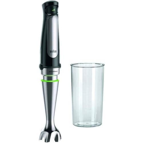 Braun MultiQuick 7 MQ 7000X Hand Blender - Purée Stick with Removable Stainless Steel Mixing Base with ActiveBlade Technology for Puréeing the Hardest Ingredients, Includes 600 ml Mixing & Measuring