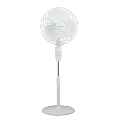 SINGER Brissa 31 High Air Delivery Pedestal Fan | 60W Power Saving | 100% Copper Motor | 75 CMM Air Flow | Silent Operation | Adjustable Height | 2 Years Warranty | ISI Certified