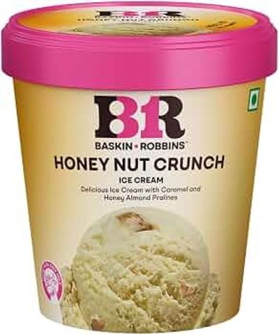 Baskin Robbins Ice Cream Tub Honey Nut Crunch, 450 ml Amazon now