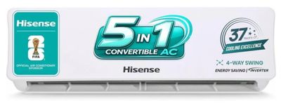 Hisense 1.5 Ton 5 Star Split Inverter AC ((AS-18TR4R5EI, AS-18TR4R5EO), White)