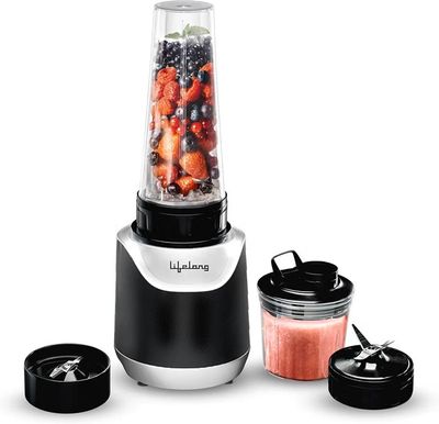 Lifelong 700 Watts Nutri Blender for Smoothie and Juices - 2 Bullet Jars 700 & 500ml -