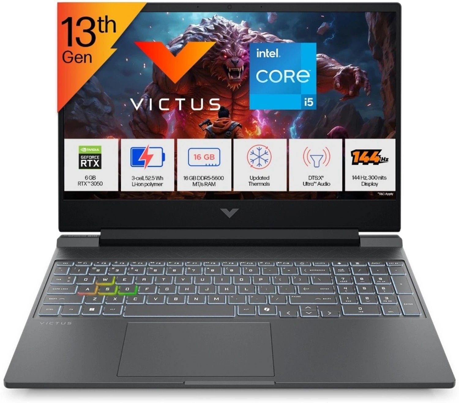 HP Victus Intel Core i5 13th Gen 13450HX - (16 GB/512 GB SSD/Wind