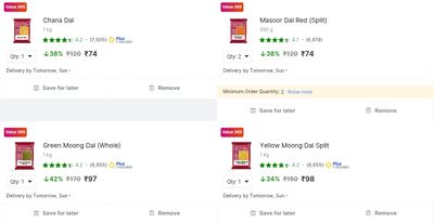 Yellow Moong Dal (Split) (1 kg)
