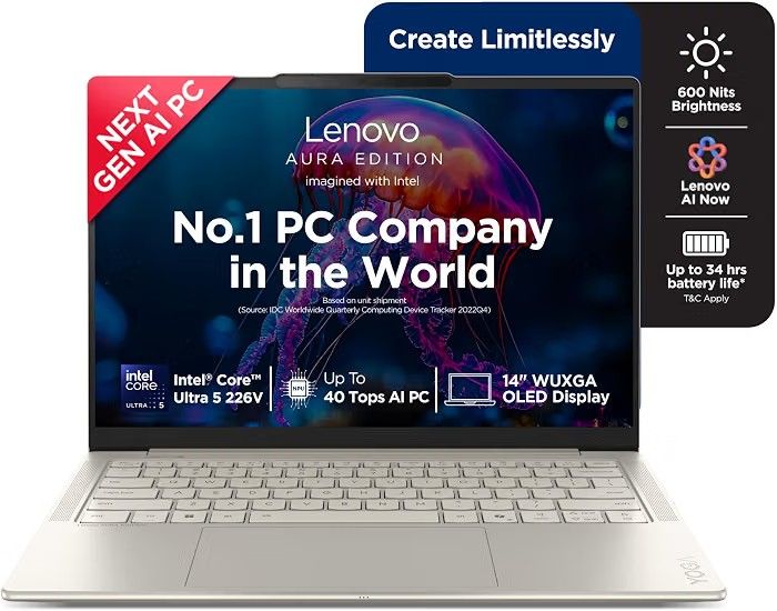 Lenovo Yoga Slim 7 Aura Edition Intel Evo Core Ultra 5 226V (16GB RAM/1TB SSD/14 Laptop