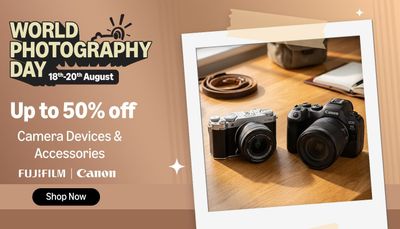 World Photography Days - Upto 50% Off Camera Devices & Accessories (18th - 20th August)