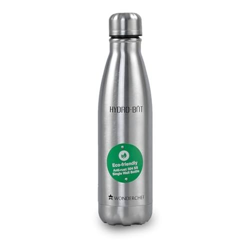 Wonderchef Stainless Steel Hydro Bot 1000 ml/ 1 Litre I Gift Box Packing I Single wall I Non-Insulated I 304 Stainless Steel I Non Toxic I BPA Free I Rust Free I 2 Years Warranty