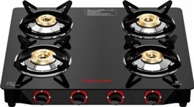 Butterfly Rapid 4 Glass Manual Gas Stove (4 Burners)