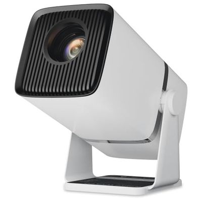 BIGASUO Yuva Go Plus, Full HD 1080p Native, Android/iOS Smart Home Projector 4k Ultra HD, Rotatable Design, Auto & 4D Keystone with Netflix, etc, WiFi 6 & BT, Screen Mirroring