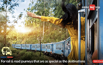 Woohoo - MMT rail gift card of 100 @ 80% discount