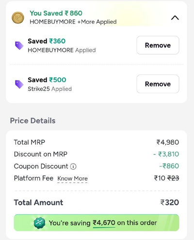 Myntra home deals: Deo dap and upto 90% off