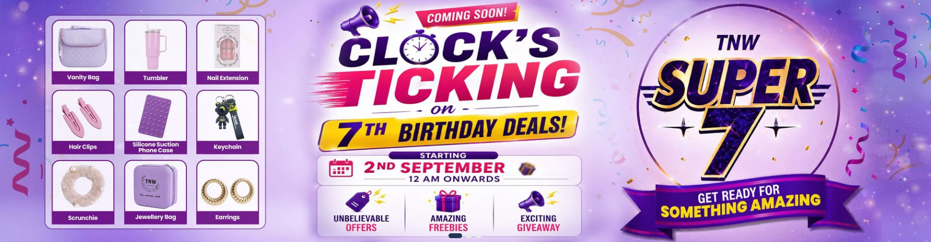 Super 7 | The Biggest Birthday Sale | Offers - Freebies - Giveaway