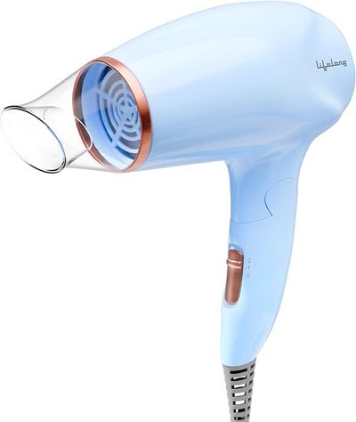 Lifelong Hair Dryer for Women & Men | 1200W Foldable & Compact Hair Dryer Machine