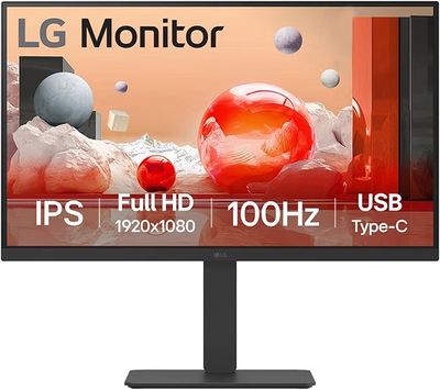 LG 27BA650 IPS Full HD (1920 x 1080) Monitor, 27", 100Hz, DP, HDMI, USB-C with PD65W, Height/Tilt/Swivel/Pivot Stand,