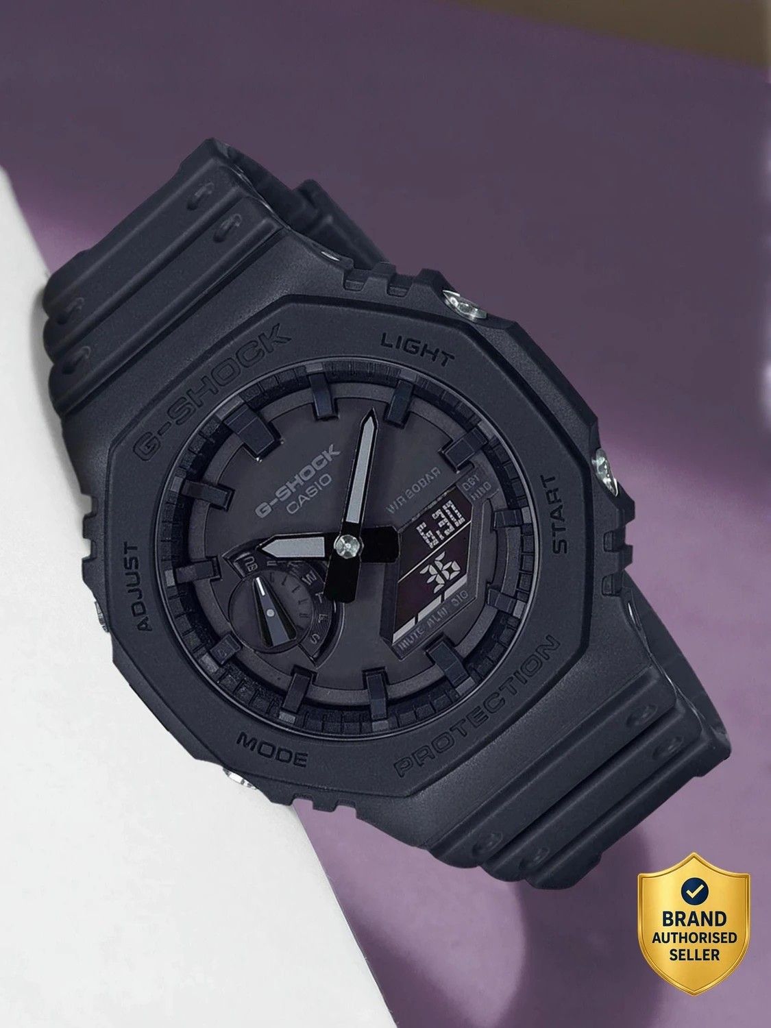 CASIO G-SHOCK GA-2100-1A1DR Black Dial Resin Strap Analog-Digital...more
