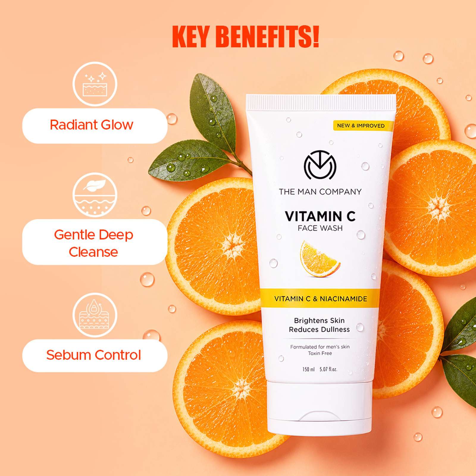 THE MAN COMPANY Daily Vitamin C & Niacinamide | For Skin Brighten...more