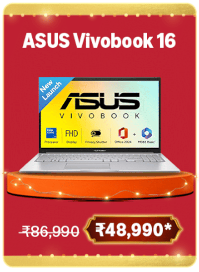 (Upcoming) ASUS Vivobook 15 (2026) Intel Core 3 100U (i3-14th Gen) Intel iGPU,8GB RAM,512GB SSD