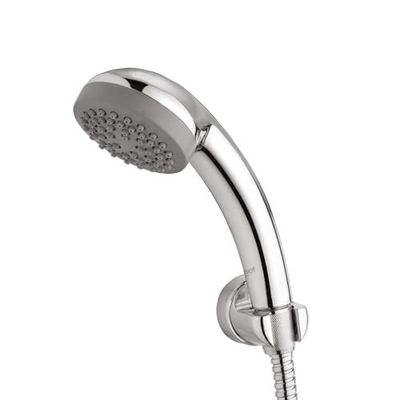 Plus 75mm Hand Shower with 1.5m Hose & Wall Hook | Single Mode ABS Handheld Shower Head | High Flow 15 LPM at 3 Bar | Wall Mounted Bathroom Shower | Polished Finish