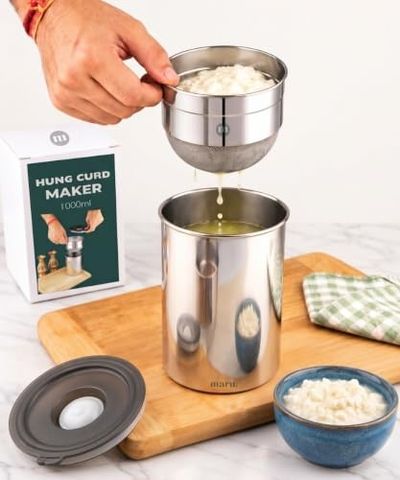 Maru Stainless Steel Multipurpose Greek Yogurt and Hung Curd Maker