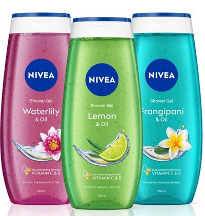 Nivea Water Lily Lemon Frangipani Body Wash on
