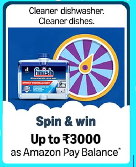 Spin & Win Rewards &up t0 ₹3000 Amazon pay balance