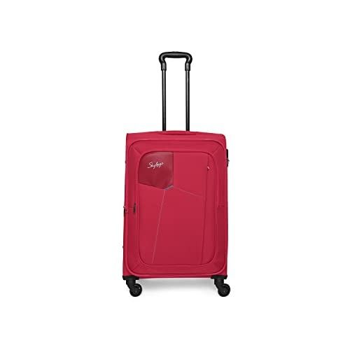 Skybags Rubik Soft Case Cabin (Small Size) Trolley Bag, Red