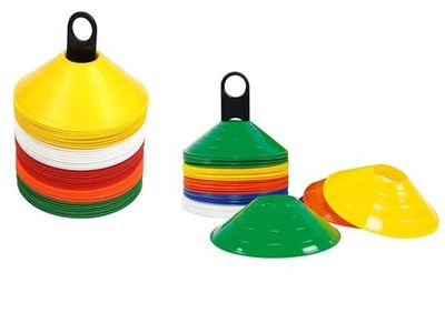Protoner Sports Training Disc Cones, Multicolour Ground Markers, Set of 50-10 Options, Agility Training Equipment (Set of 10 pcs)