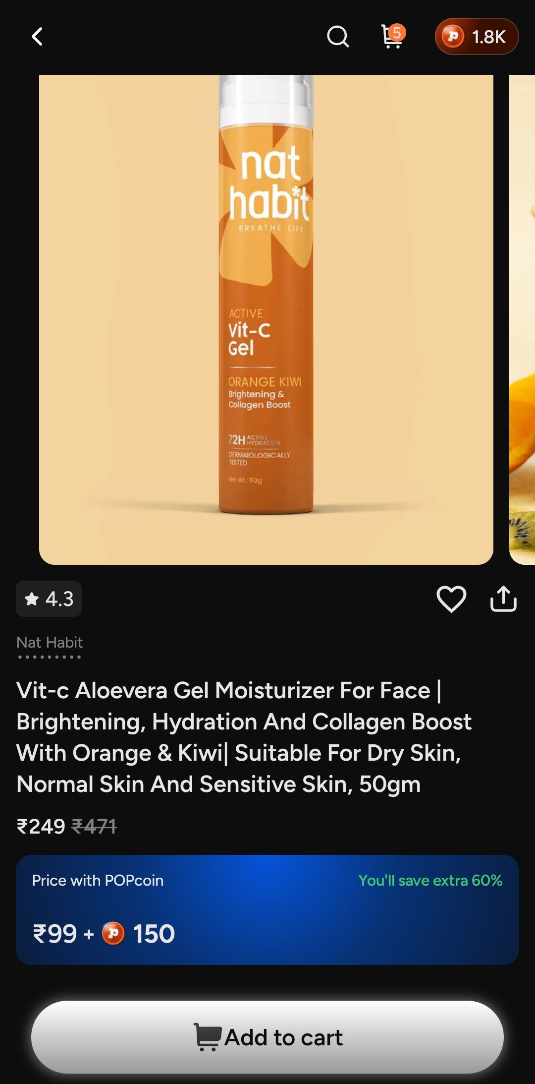 Nat Rabbit Vitamin C Moisturizer